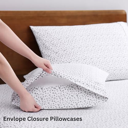 Lane Linen Twin Sheets 100% Organic Cotton 3pc Percale Cooling Soft - White