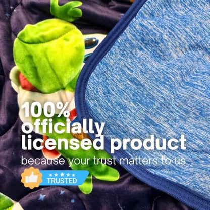 Super Mario Galaxy Movie Cooling Throw for Hot Sleepers, 50 x 70 Inch Lightweight All-Season, Soft Breathable Cooling Fabric for Couch, Bed, (Officially Licensed Product) by Franco Calm