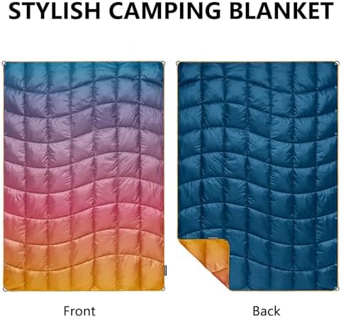 Camping Blanket Puffy Camp Blanket Mini Outdoor Blanket