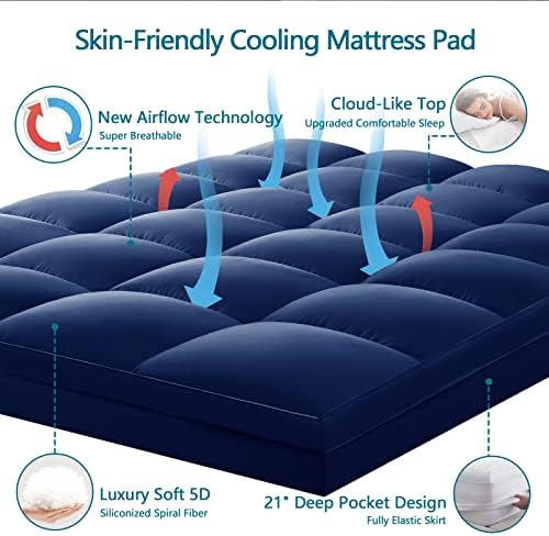 King Mattress Topper, 900 GSM High-Fill Design, Fuller & Plusher Feel