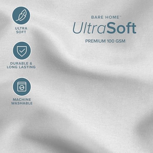 Bare Home Comforter Set - 1800 Ultra Soft (Twin/Twin XL, Cloud Grey)
