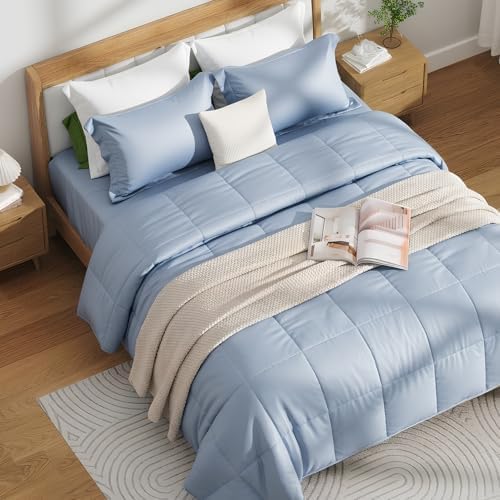 NEXHOME PRO 100% Viscose from Bamboo Comforter King Size - Ultra-Soft, Breathable, Lightweight All-Season & Summer Duvet Insert, Natural Temperature Regulating for Cooling Sleep