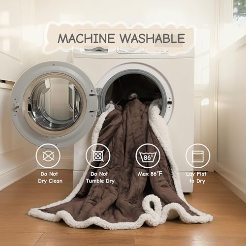 Soypipo Electric Heated Blanket 72"x84", 9 Heat Settings 10-Hour Auto-Off