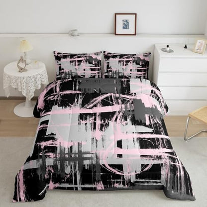 Feelyou Striped Comforter Set Queen Size Kids Boys Bedding