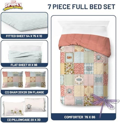Gilmore Girls Full Size Comforter Set 7 Piece Soft Bedding for Girls, Multi