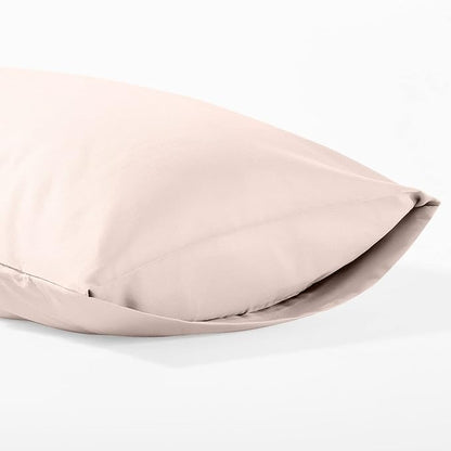 Evolive Ultra Soft Brushed Microfiber Standard Size 20"x30" Pillowcases Pair Set of 2 with Envelope Closure (20"x30" Standard, Ivory)