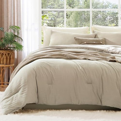 WRENSONGE Oversized King Comforter Set-3 Pieces Soft Comforter Size Bedding