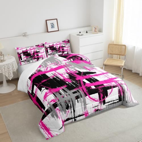 Feelyou Striped Comforter Set King Size Kids Boys Bedding