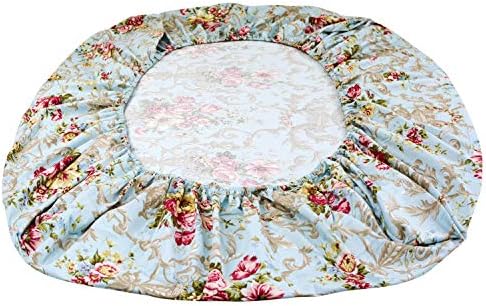 FADFAY Shabby Floral Bedding Elegant Peony Sheets Set Luxury Bedding Collections 100% Egyptian Cotton Deep Pocket, 4 Piece-King Size