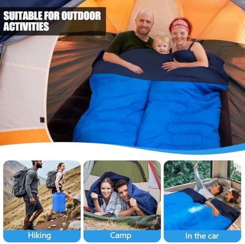 Camping Sleeping Bags for Adults Kids Waterproof Lightweight Sleeping Bag for Cold Weather or Warm Backpacking Hiking Mountaineering Indoor Outdoor Use