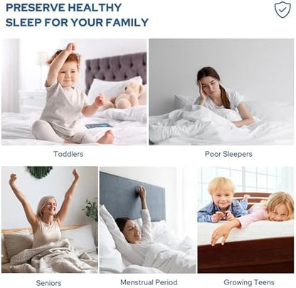 BEDLORE 2 Pack Waterproof Mattress Protector, King Size Mattress Pad