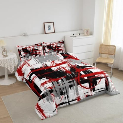Feelyou Striped Comforter Set Full Size Kids Boys Bedding