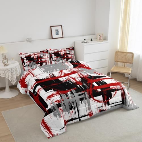Feelyou Striped Comforter Set Twin Size Kids Boys Bedding