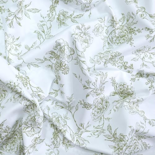 Feather & Stitch 100% Cotton Sateen 500 TC Queen Size Bed Sheet Set