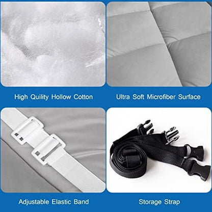Cot Mattress Pad 30" X 75" Quilted Cot Pads for Camping