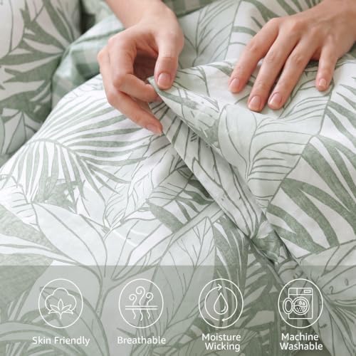 King Size Comforter Set-7 Pieces Green Jungle Bed in a Bag King Bedding Set