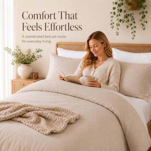 weigelia Full Comforter Set with Sheets - 7 Pieces Bed in a Bag Full