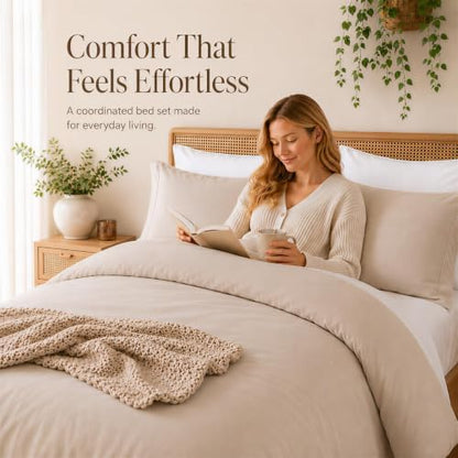 weigelia Twin Comforter Set with Sheets - 5 Pieces Bed in a Bag Twin