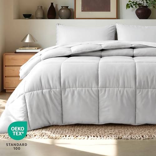 Bare Home Comforter Set - 1800 Ultra Soft (Twin/Twin XL, Cloud Grey)