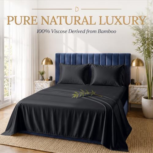 DECOLURE 100% Viscose Derived from Bamboo Sheets | 4 Pc Bed Set