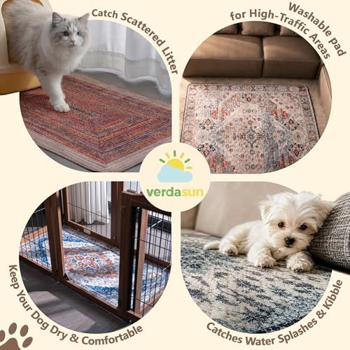 Washable Pee Pads for Dogs, Reusable Puppy Potty Training Pads, Ultra-Absorbent Thick Waterproof Leak-Proof Non-Slip Pads & Mat for Crate, Playpen, Floor, Whelping & Housebreaking , 2 Pack 36"x36"