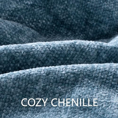 Chenille Throw Blanket for Couch 60" x 80" Twin, Dusty Blue