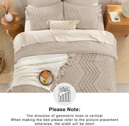 Andency Khaki Alaskan King Comforter Set 128x120 Extra Large