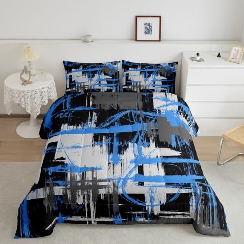 Feelyou Striped Comforter Set Twin Size Kids Boys Bedding