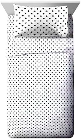 Jay Franco Game On 4 Piece Twin Bed Set - Includes Reversible Comforter & Sheet Set - Bedding Features Video Game Contoller - Super Soft Fade Resistant Microfiber