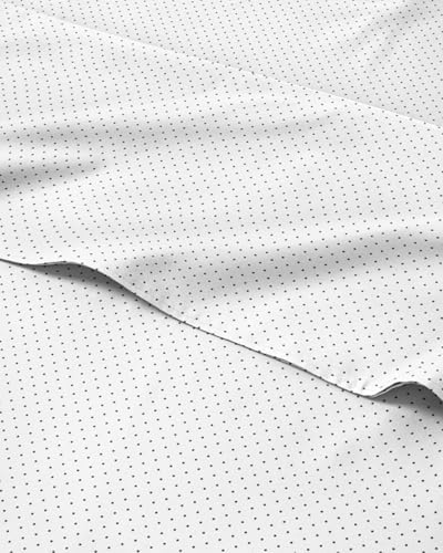 Queen 4 Piece Striped Sheet Set - Soft, Breathable & Cooling - Microdots