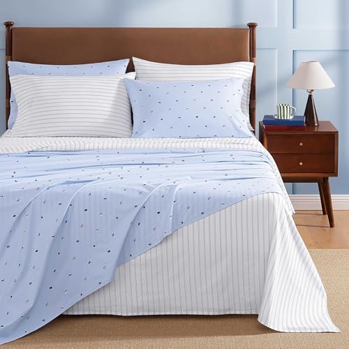 Tommy Hilfiger - King Size Sheet Set with Fitted Sheet & Pillowcases