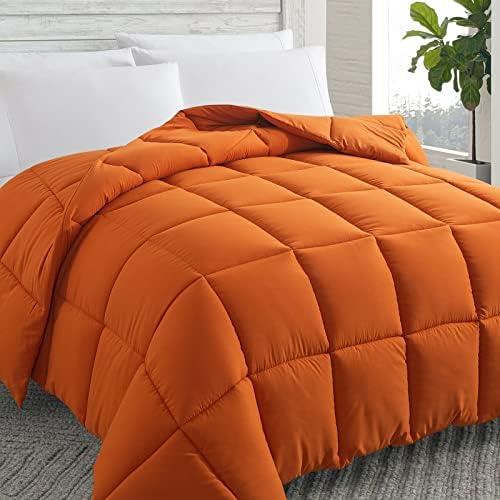 Down Alternative Comforter Burnt Orange King - All Season Duvet Insert