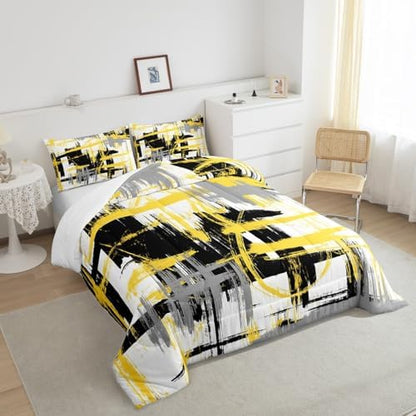 Feelyou Striped Comforter Set Twin Size Kids Boys Bedding