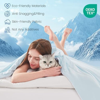 Topcee Cooling Comforter Queen Size -Cooling Blanket for Hot Sleepers