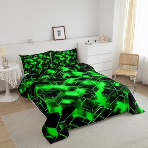 Feelyou Honeycomb Hexagonal Comforter Set Toddler Size Kids Boys Girls