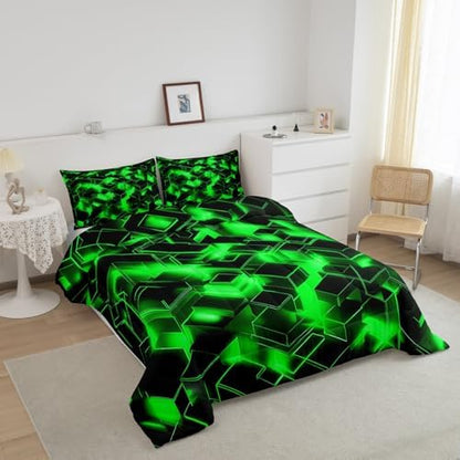 Feelyou Honeycomb Hexagonal Comforter Set Toddler Size Kids Boys Girls