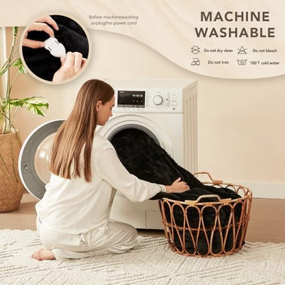 Homemate Heated Electric Blanket King Size 100"x 90" Heating Blanket