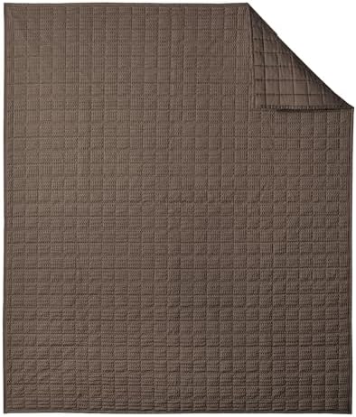 Levtex Home Cloud Waffle - Throw - Waffle Textured - Cocoa - Throw (50x60in.) - Cotton