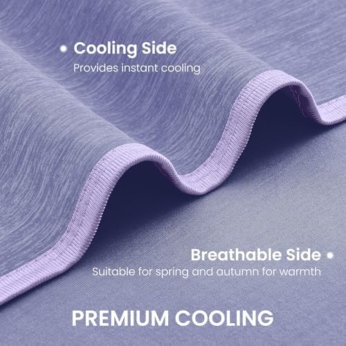 Topcee Cooling Blanket for Night Sweats Absorbs Heat to Keep Adults, Children Cool on Warm Nights, Q-Max 0.5 Cooling Blankets for Hot Sleepers, Ultra-Cool Lightweight Sofa Throw Blanket (50"x70")