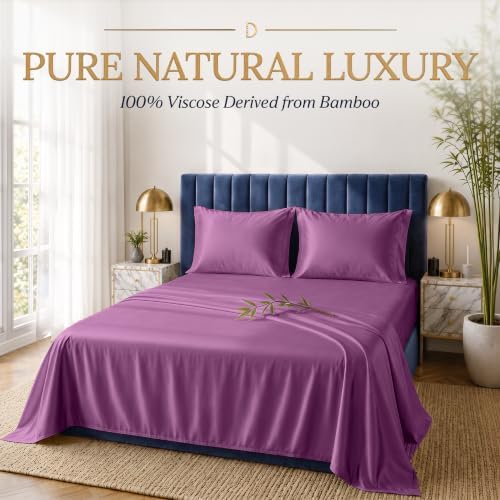 DECOLURE 100% Viscose Derived from Bamboo Sheets | 4 Pc Bed Set