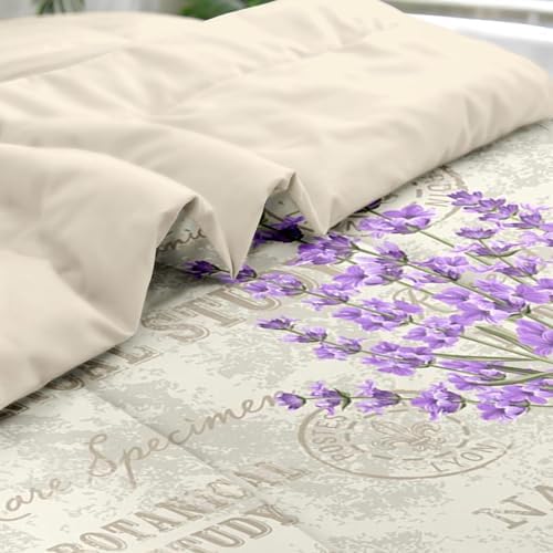 Pamnest King Comforter Set with Sheets, 7 Pieces Purple Lavender Bedding