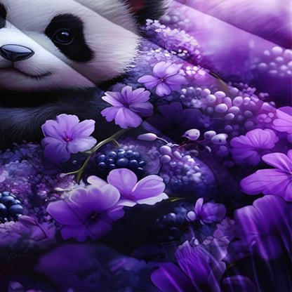 HOSIMA Panda Twin Bedding Sets for Girls Room Decor with 2 Pillowcases.