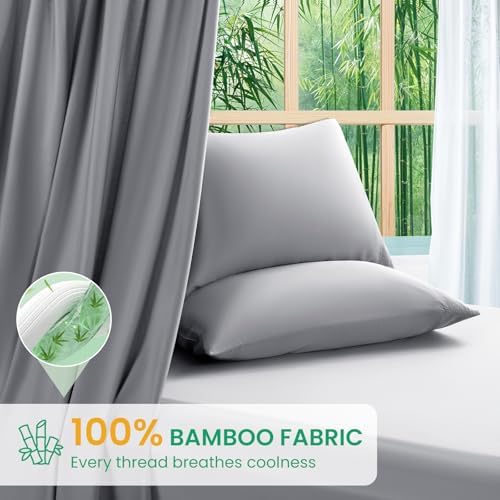 SONORO KATE 100% Viscose Derived from Bamboo_Sheets Queen Size,4PC