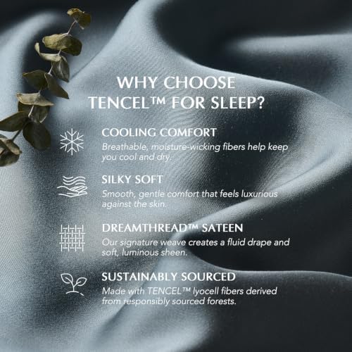 EverGrace Tencel™ Sheet Set, Breathable & Cooling, King, Stormy Blue