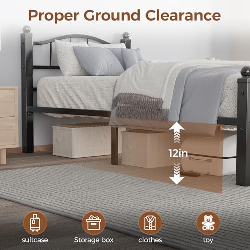 Metal Twin Bed Frames Set of 2