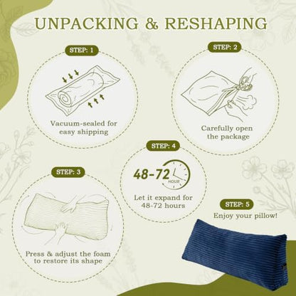 Headboard Pillow Twin, Headboard Wedge Pillow, Navy Blue