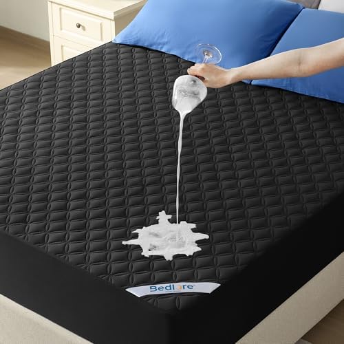 BEDLORE Waterproof Full Size Mattress Protector, Deep Pocket Fit, Washable