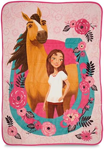 Franco Kids Bedding Super Soft Micro Raschel Throw, 46 in x 60 in, Spirit Riding Free