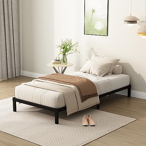 DiaOutro 9 Inch Twin XL Bed Frames Low Profile Heavy Duty Metal Platform