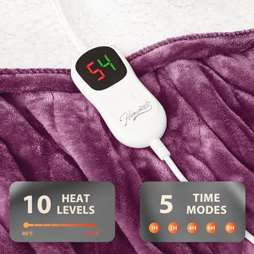 Homemate Heated Electric Blanket Full Size 72"x84" Heating Blanket